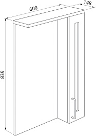 Iddis Мебель для ванной New Sena 60 белая/светлое дерево – фотография-15